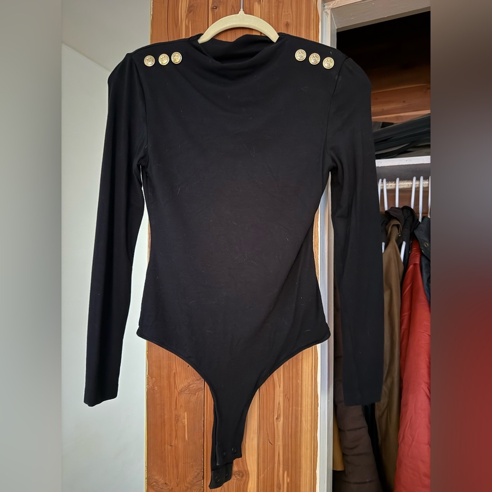 Holland Cooper Ling Sleeve Bodysuit - black